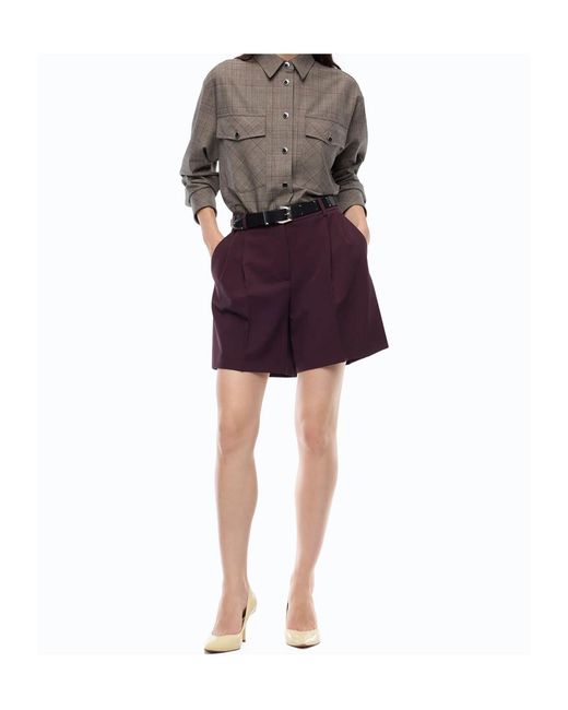 Pinko Gray Oncidium Check Cropped Jacket