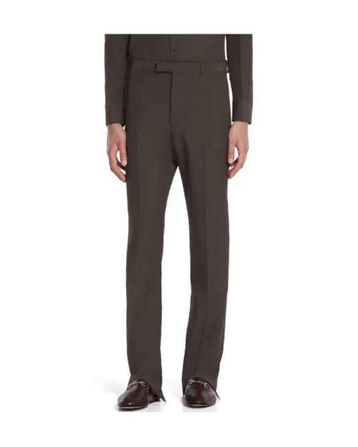 Gucci Brown Technical Panama Pants for men