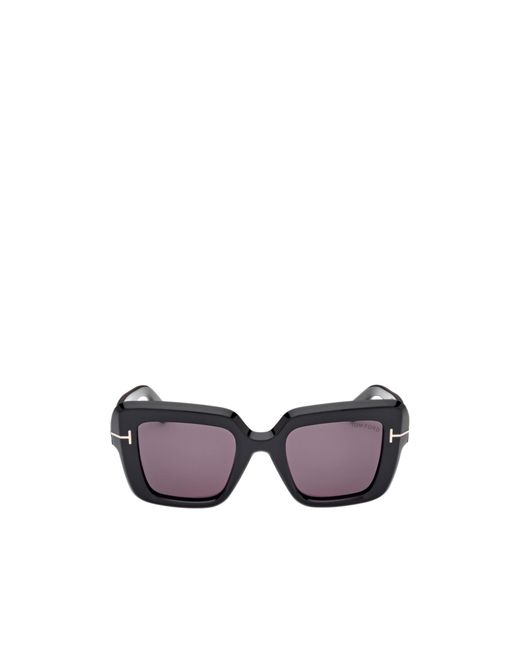 Tom Ford Purple Eyewear Esme Oversized Frame Sunglasses