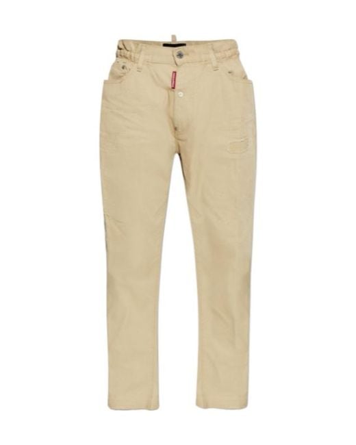 DSquared² Natural Cropped Jeans for men