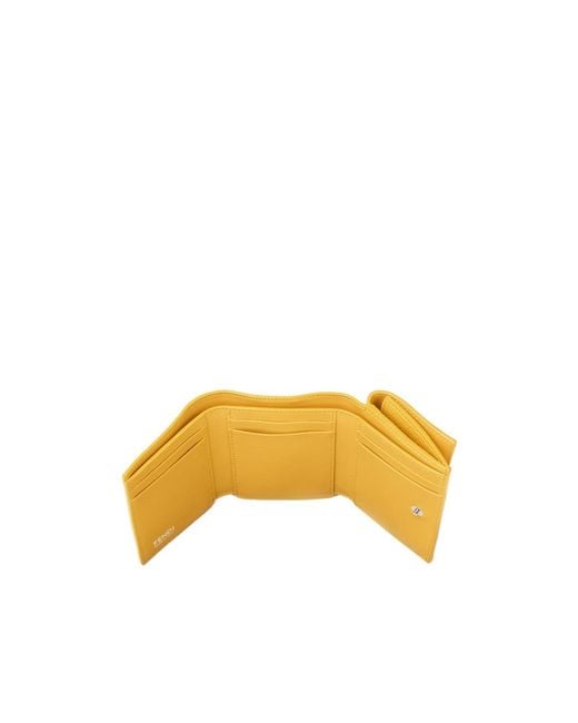 Fendi Yellow Ff Mini Trifold