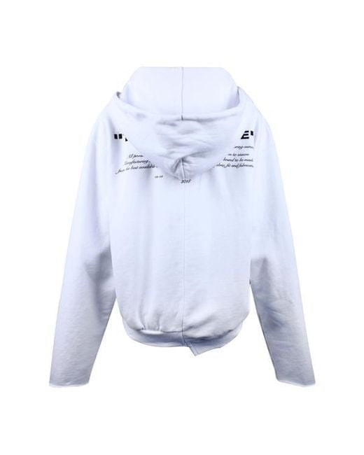 Off-White c/o Virgil Abloh Blue Logo Hooded Sweater