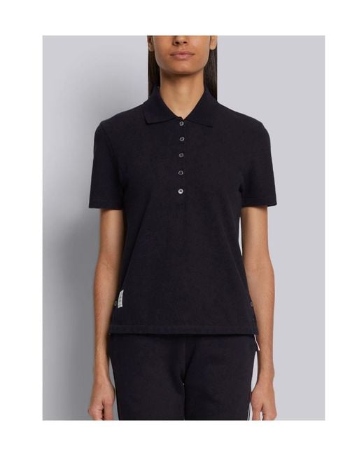 Thom Browne Blue Classic Polo Shirt