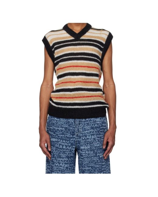 Marni Blue Fuzzy Wuzzy Vest for men
