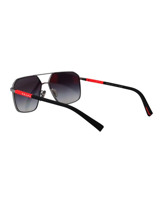 Prada Linea Rossa Multicolor Prada Eyewear Aviator Sunglasses for men