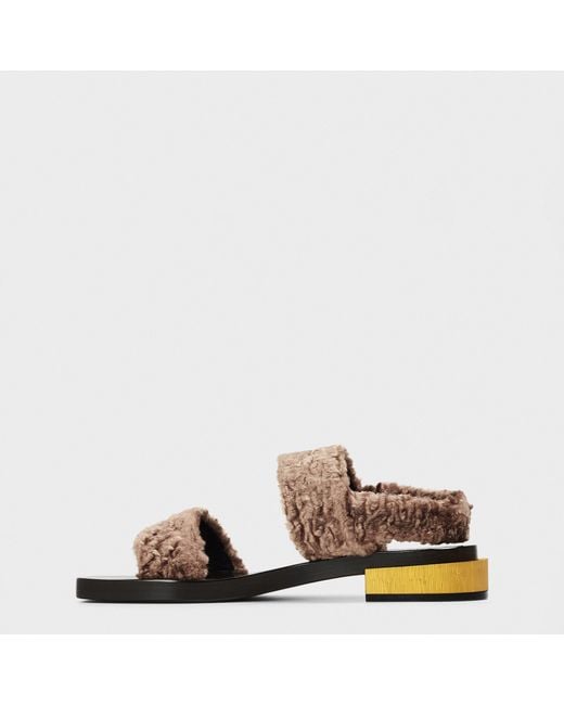 Gucci Brown Logo High-Heeled Sandals