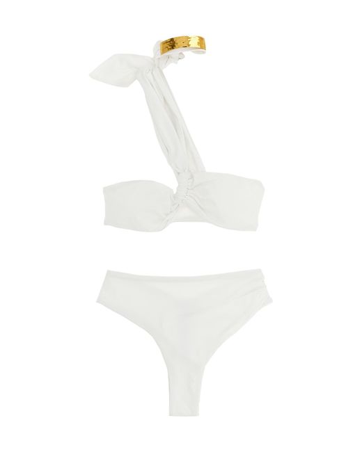 Elisabetta Franchi White Jewel Bikini Beachwear