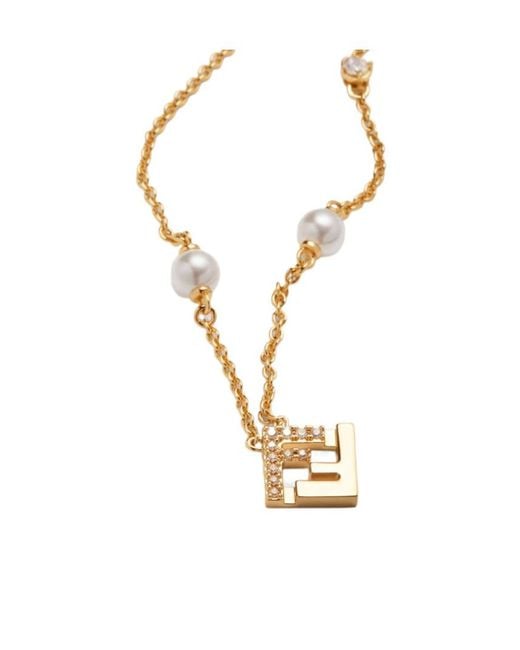 Fendi Metallic Forever Necklace