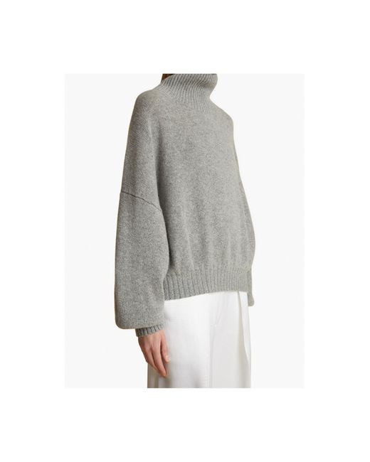 Khaite Gray Morris Roll Neck Jumper