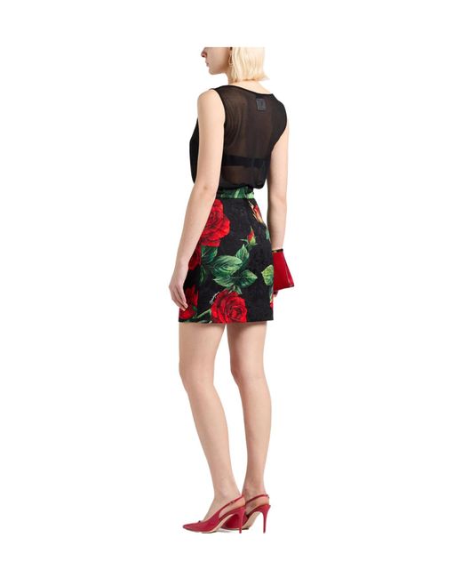Dolce & Gabbana Red Mini Skirts