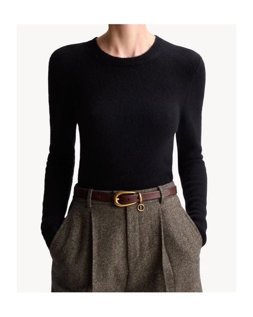 Saint Laurent Black Long-Sleeved Sweater