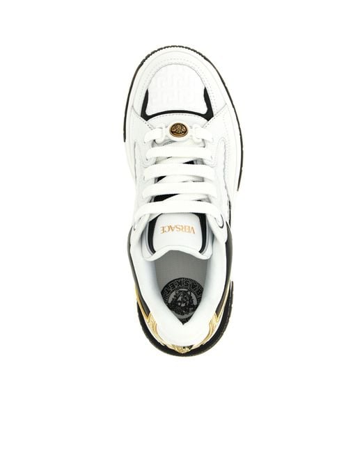 Versace White 'Biggie Basket' Sneakers for men