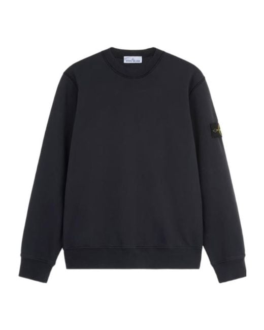 Stone Island Blue Regular-Fit Crewneck Sweatshirt With Raglan Sleeves for men