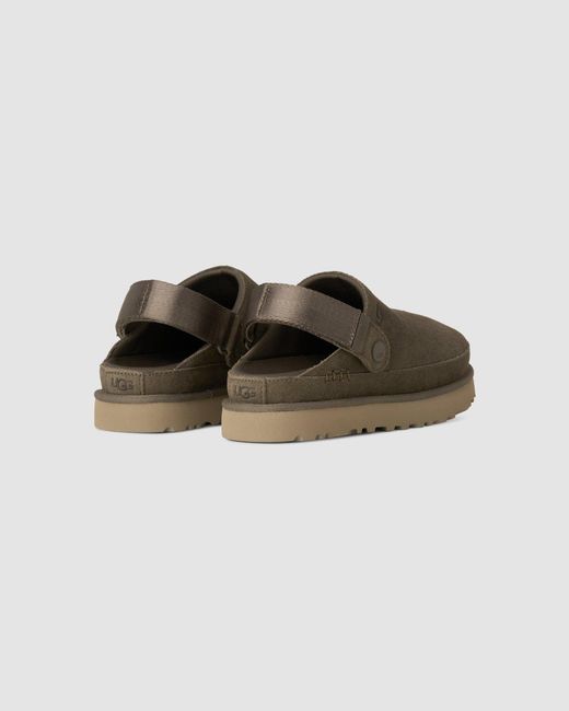 Ugg Brown Flat Shoes Pelle Scamosciata