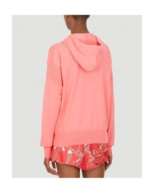 Vivienne Westwood Pink Orb Embroidered Hooded Knitted Cardigan