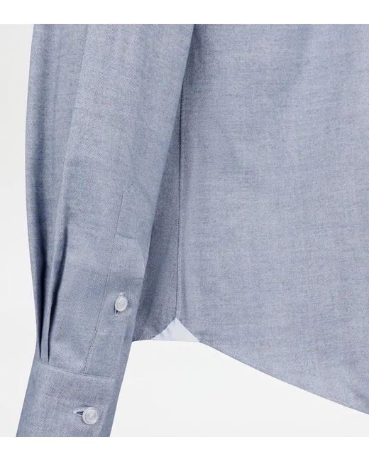 Tod's Blue Long-Sleeved Shirt for men
