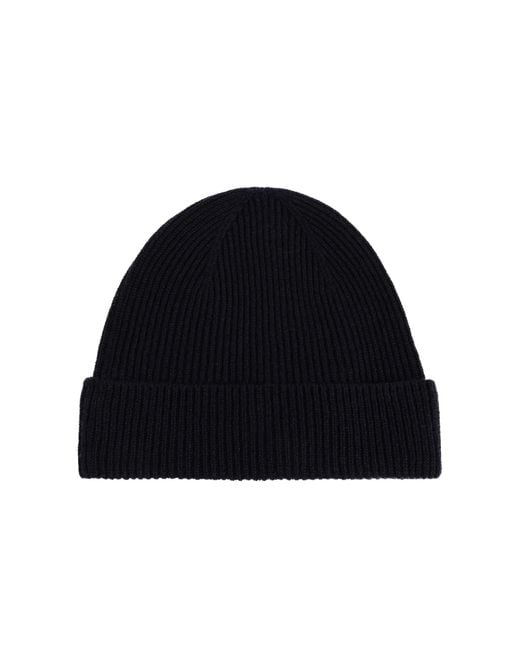 Kiton Black Knitted Hat for men