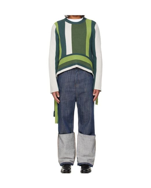 Edward Cuming Blue Monkey Bar Sweater for men