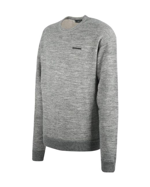 DSquared² Gray Logo Sports Hoodie for men