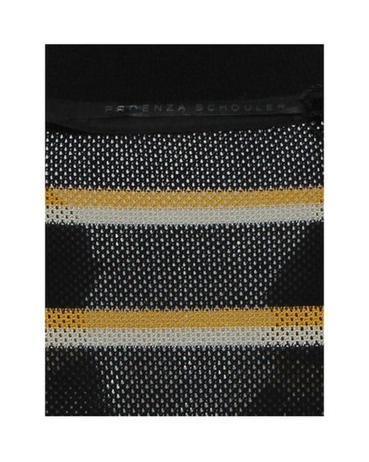 Proenza Schouler Black Striped Polo Shirt for men