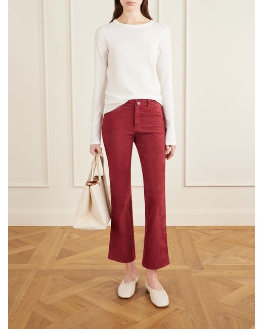 Stouls Dean Suede Flared Pants