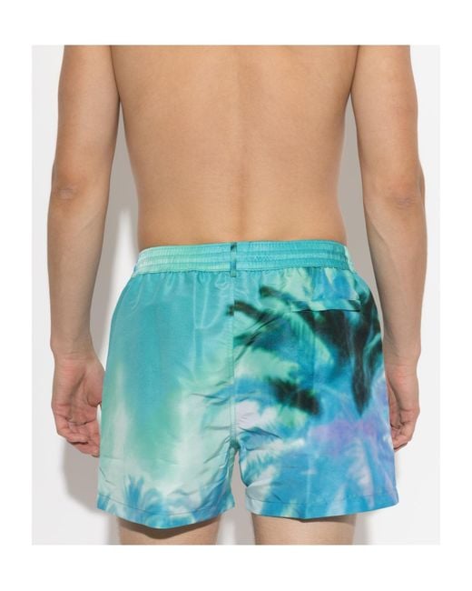 Paul Smith Blue Drawstring Swim Trunks for men