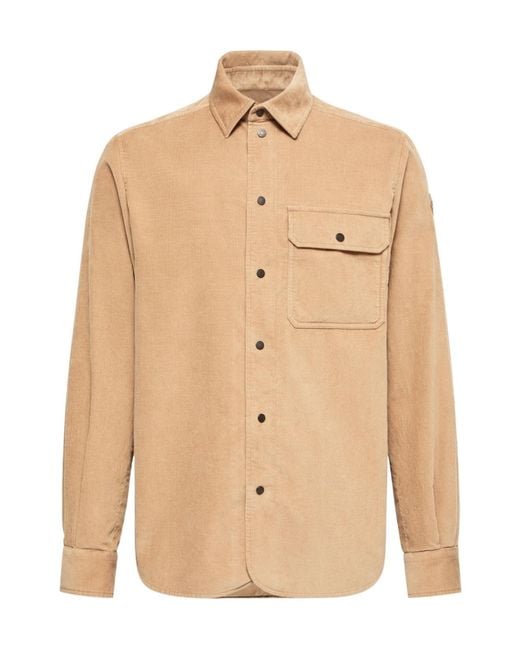 Moncler Natural Corduroy Shirt for men