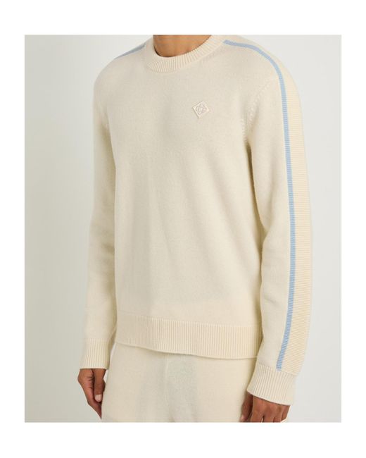 Casablanca Natural Long-Sleeved Knitwear for men