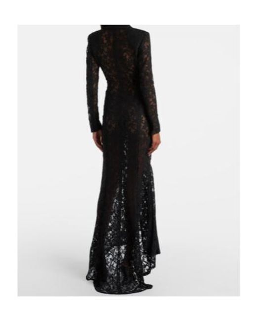 Blumarine Black Lace Maxi Dress
