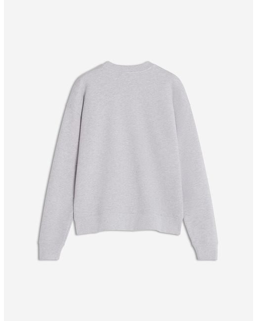 Maison Kitsuné White Dressed Fox Print Sweatshirt