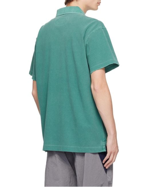 ERL Green Classic Polo Shirt for men
