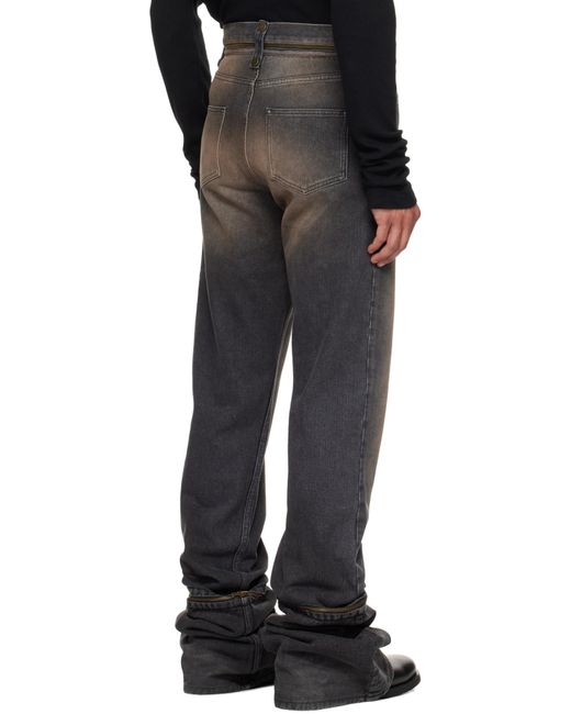 Egonlab Gray Fitted Jeans for men