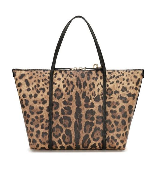 Dolce & Gabbana Brown Logo Details Handbag