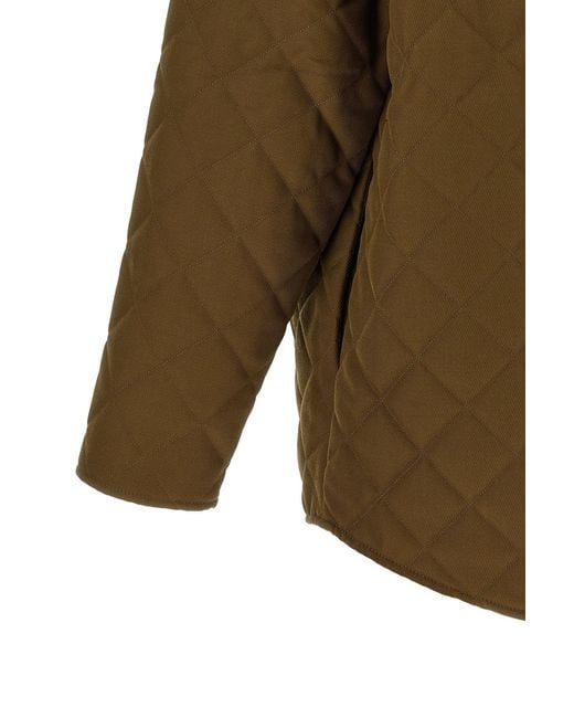 A.P.C. Green Georges Quilted Jacket for men