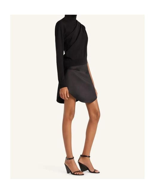 Courreges Black Courrèges Off Shoulder Mockneck Top for men