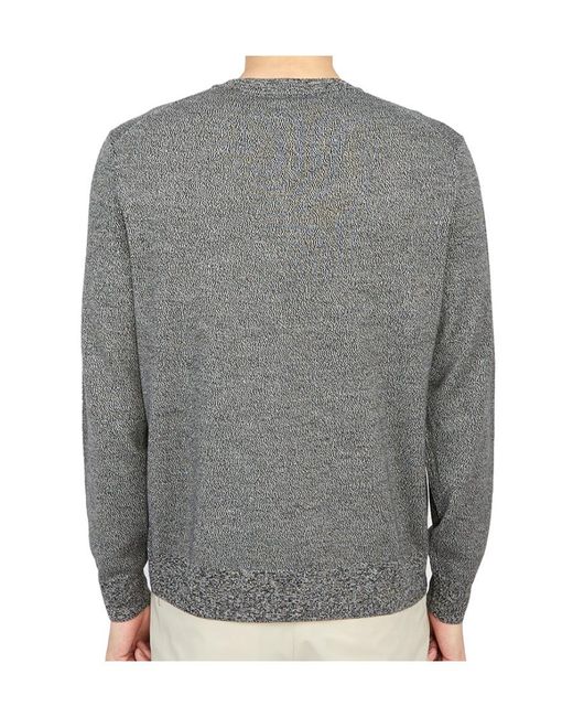 Theory Gray Crew Neck Pullover Jumper for men