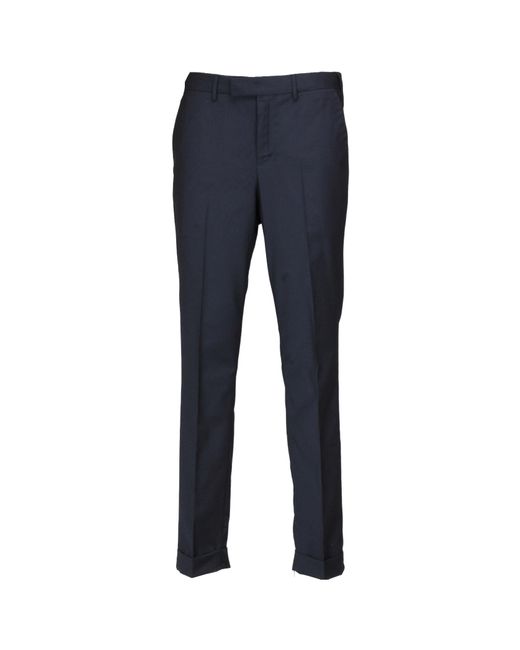 PT01 Blue Pt Torino Straight-Leg Tailored Trousers for men