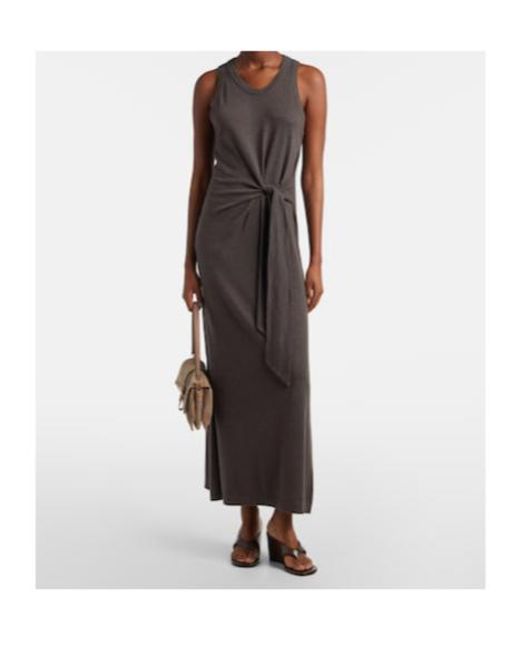 Lisa Yang Multicolor Angeline Cotton And Cashmere Maxi Dress