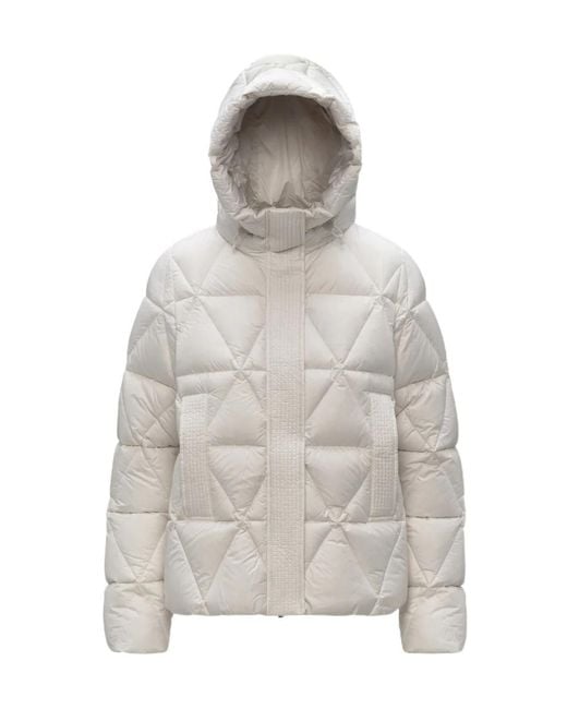 K-Way Gray Quilted Zip-Up Down Jacket