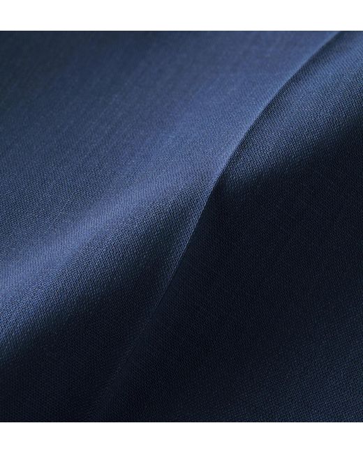 Dior Blue Long-Sleeved Suit Jacket Set for men