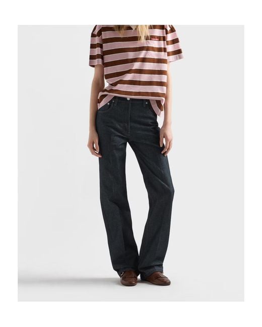Prada Blue Five-Pocket Denim Jeans