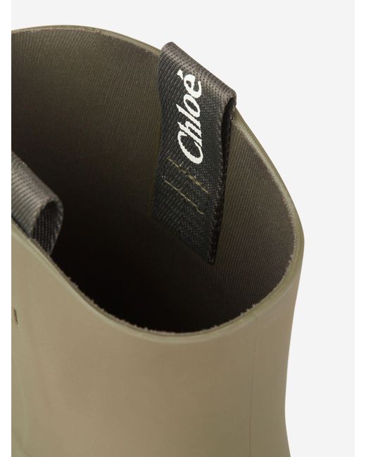 Chloé Green Round-Headed Short Boots