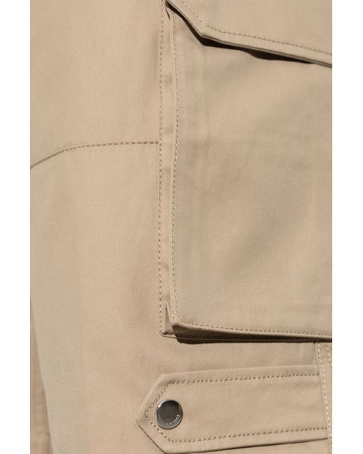 AMI Natural Ami Wide-Leg Shorts for men