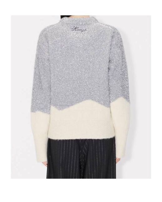 KENZO Gray Winter Holidays Embellished Jumper