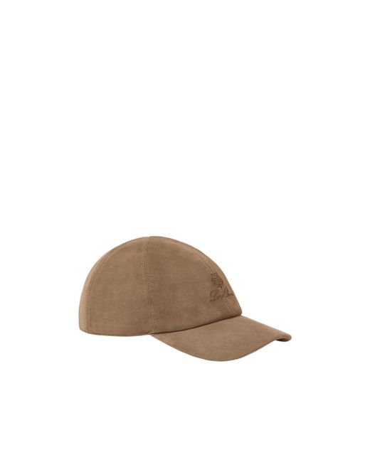 Loro Piana Brown Baseball Cap for men