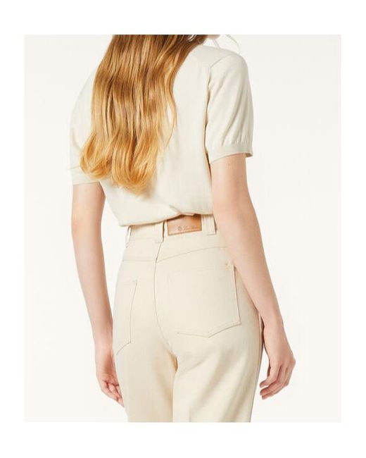 Loro Piana White Ice Wish Crewneck Knitted Top