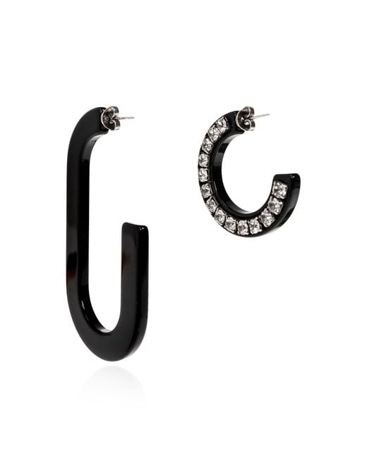 Isabel Marant Multicolor Crystal-Embellished Mismatched Earrings