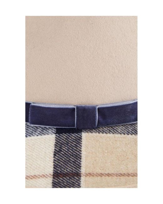 Barbour White Checked Hat