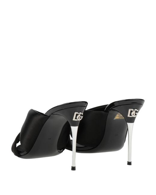 Dolce & Gabbana Black Solid Color Sandals