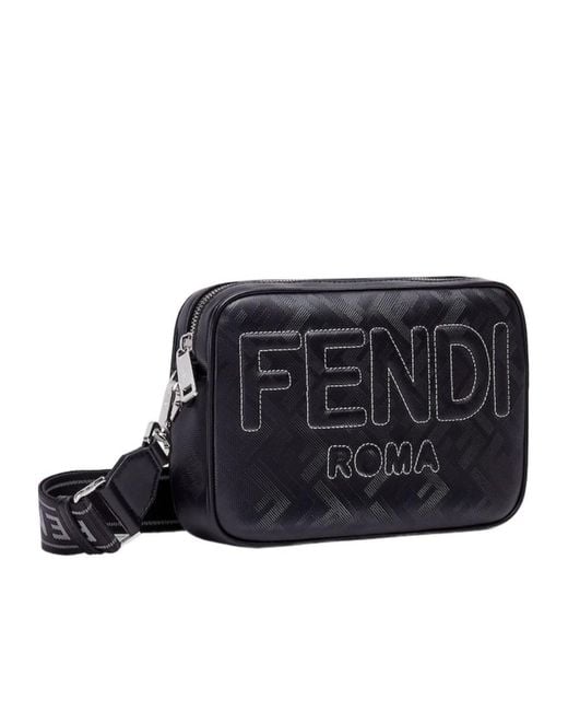 Fendi Blue Shadow Camera Crossbody Bag for men